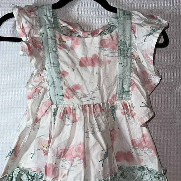 HANDMADE Peter Pan Pinafore Top Size 5/6 - Picture 2 of 3